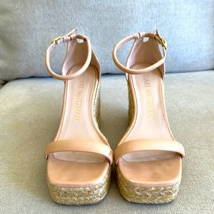 Stuart Weitzman Nudist Espadrille Wedge 7.5